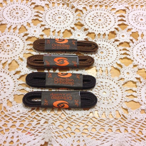 Ortho Step Other - Orthostep waxed shoelaces, new, 24"